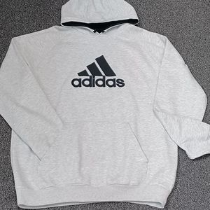 EUC Adidas men's grey pullover hoodie
